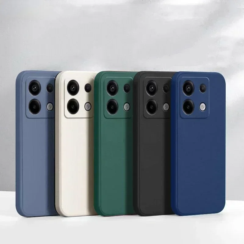 For Xiaomi Poco X6 5G Case Poco X6 Pro Cover Funda Coque Original Liquid Silicone Soft TPU Phone Case Poco X6