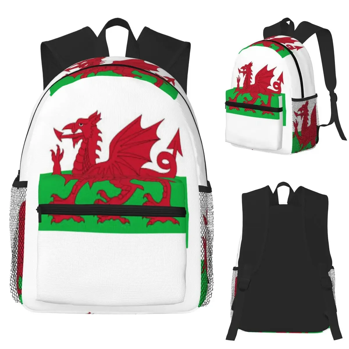 

Дизайн флага Уэльса, студенческий рюкзак, школьная сумка, походный дорожный рюкзак для мужчин и женщин, сумка для книг, сумки на плечо