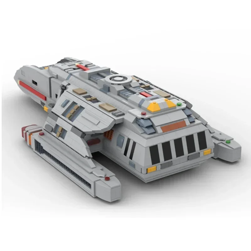 Star ภาพยนตร์รุ่น Moc อาคารอิฐ USS Starfleet Runabout เทคโนโลยี Modular Blocks ของขวัญของเล่นคริสต์มาส DIY ชุดประกอบ