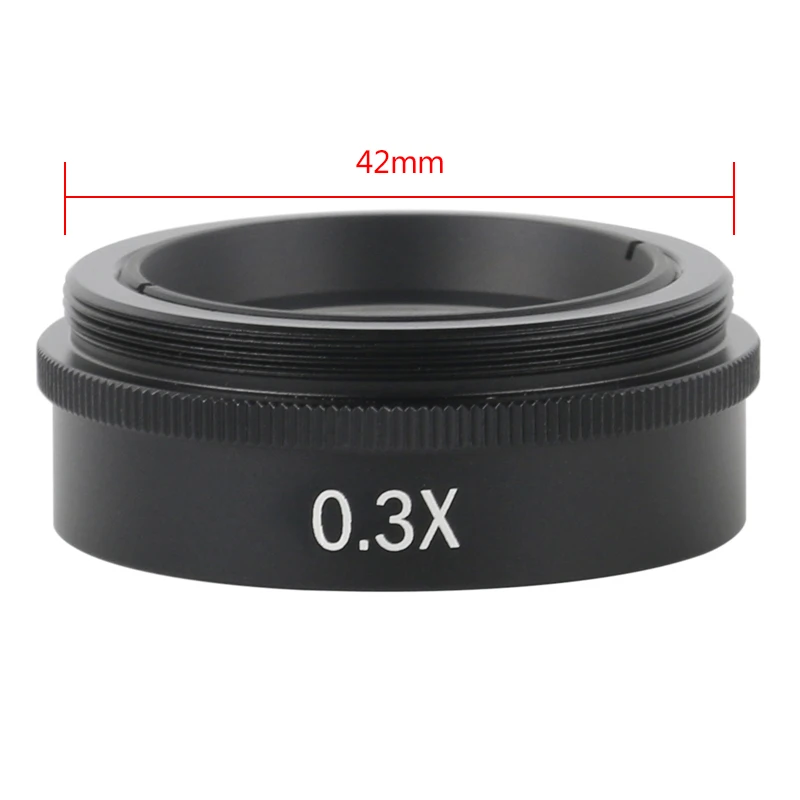 0,3X 0,35X 0,5X 0,75X 2X 1X Barlow Objektiv 42mm Montage Gewinde Microscopio Kamera Objektiv Für 10A 120X/180X/300X Objektiv – Detail 2