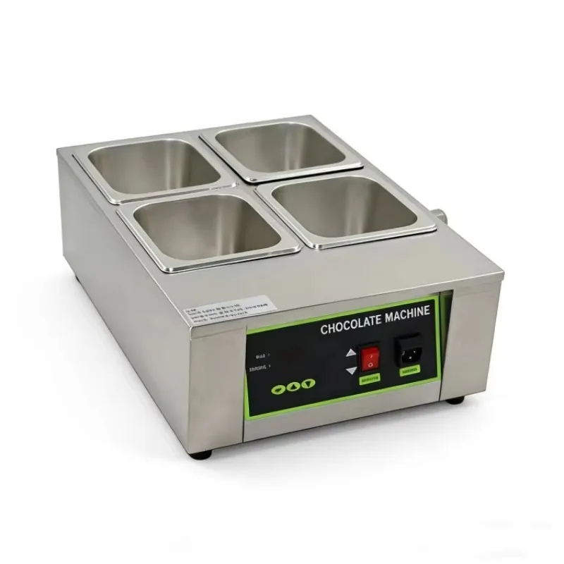 Commercial Water Heating Chocolate Making Machine Electric 3 tank Chocolate Warmer Chocolate Melting Machine