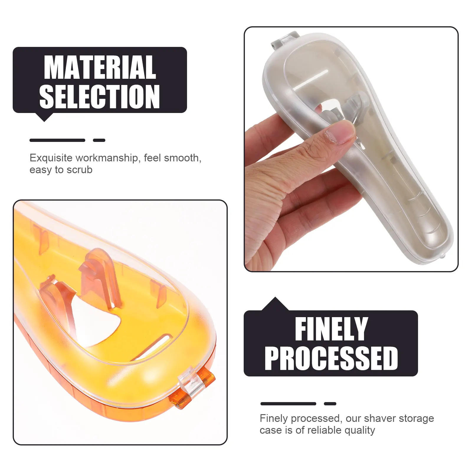 3 Pcs Mach Razor Case Travel Shaver Holder Protector Accessories Containers for Toiletries Storage Breathable Product Covers