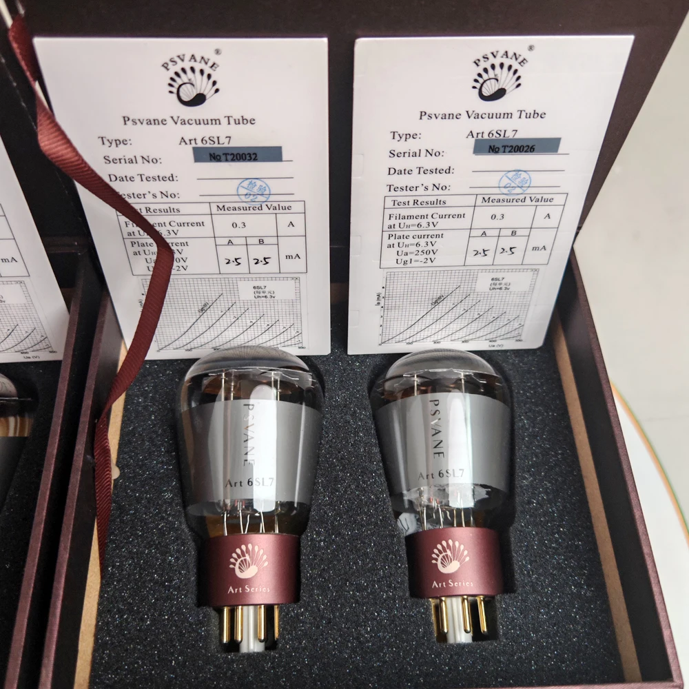 

PSVANE Art 6SL7-T3 Vacuum Tube Replace 6H9C 6N9P 6SL7 5691 ECC35 Hifi Audio Vintage Tube AMP DIY Factory Matched