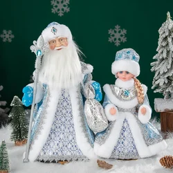 New Year Christmas Santa Claus Doll Figurine For Home Decor Accessories Navidad Tree Ornaments 40cm Big Standing Figure 2026