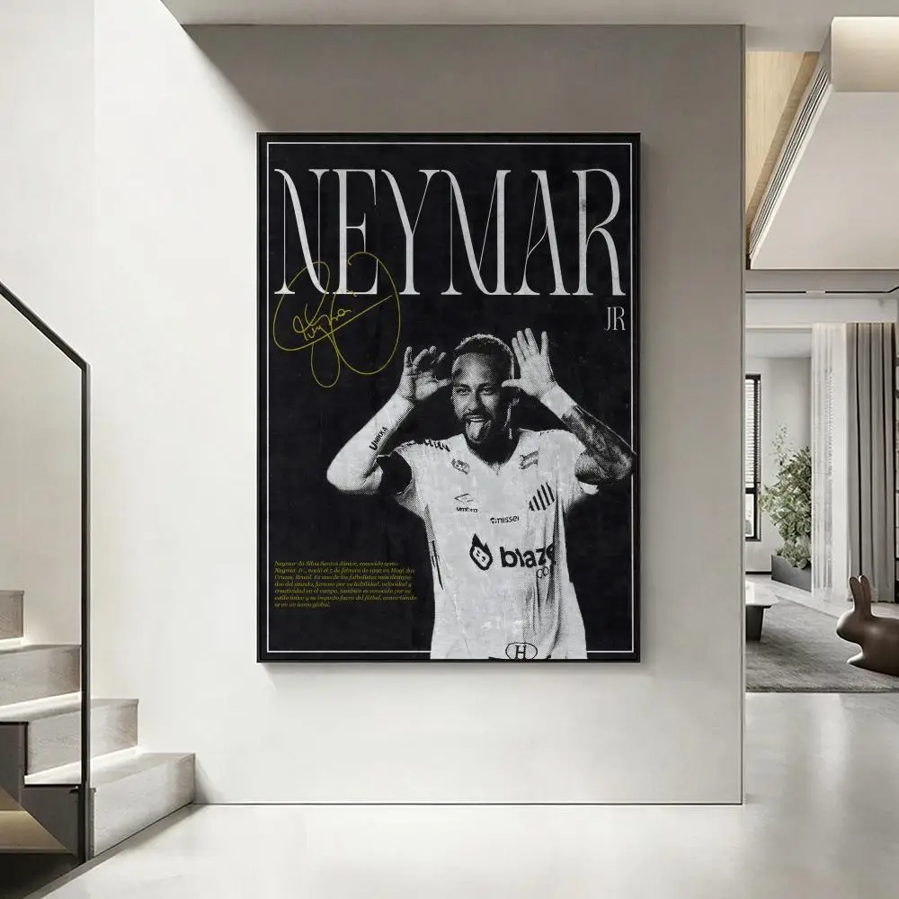Sports N-Neymar Poster HD-Kunstwerk, wasserfest, selbstklebende Wanddekoration, Heimdekoration (Wohnzimmer, Schlafzimmer, Bar), ästhetisch – Detail 19
