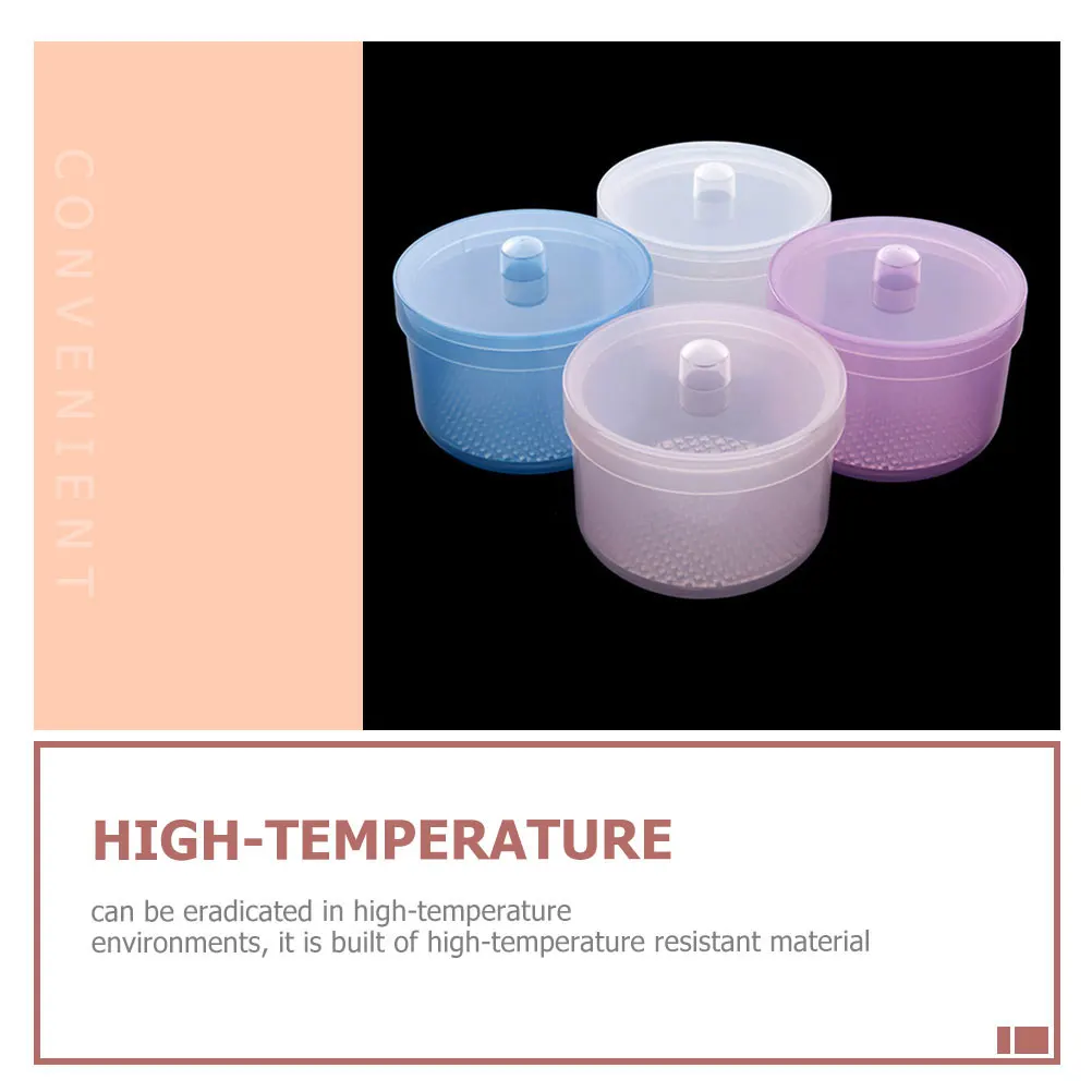 

2Pcs Nail Tool Cleaning Jar Sterilizer Layered Cup with Water Drainage for Manicure Salon Tools Nail Tool Jar