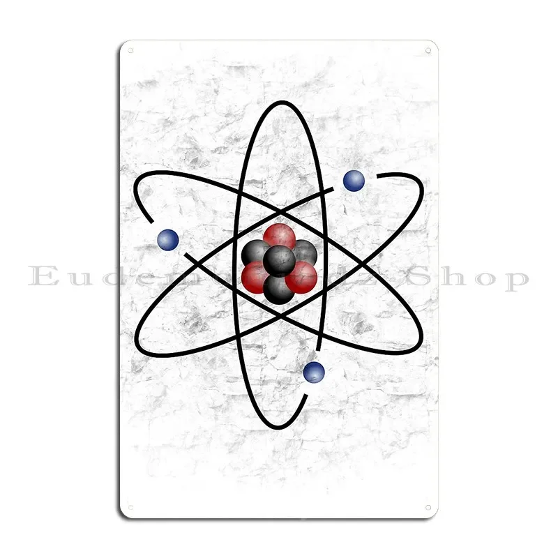 Lithium Element Atom Battery Mikoala50 Metal Plaque Poster Party Club Classic Pub Wall Cave Character Tin Sign Poster
