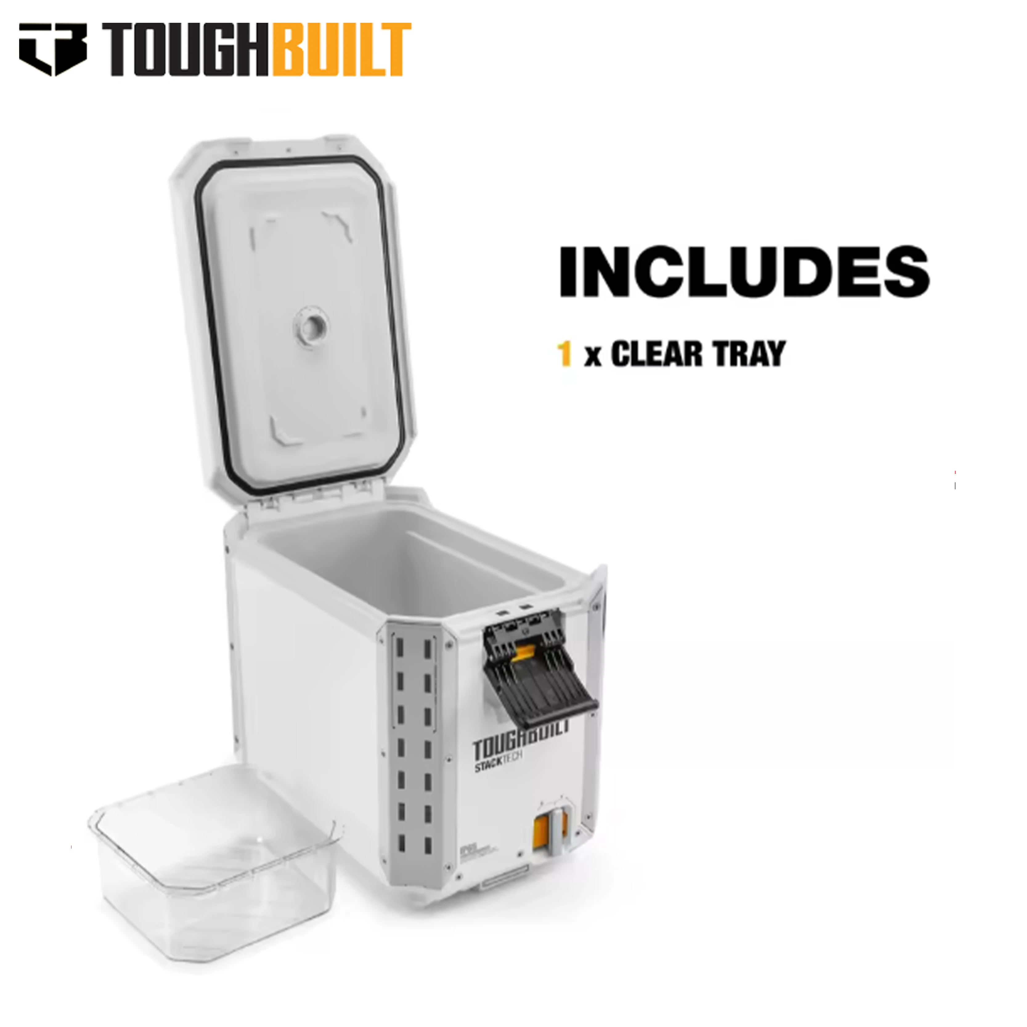 TOUGHBUILT Stacked Insulated Box STACKTECH Large Capacity Freshness and Ice Protection Outdoor Storage Toolbox TB-B1-C-60C