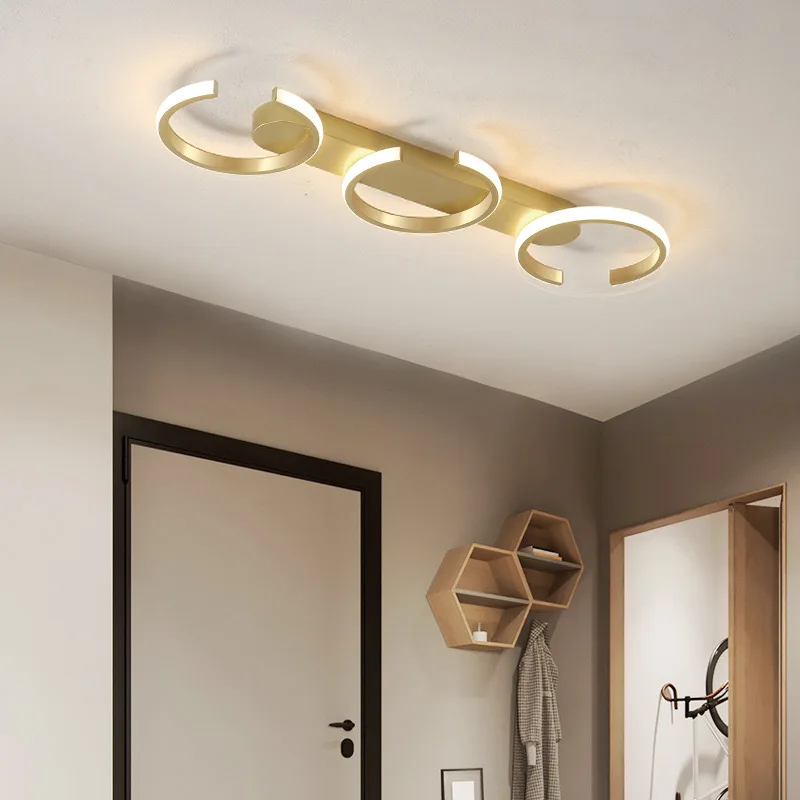 

Modern Gold LED Chandeliers Living Room Ceiling light Bedroom Dining Room Interior Lighting Study Hallway Ceiling Lamp Light