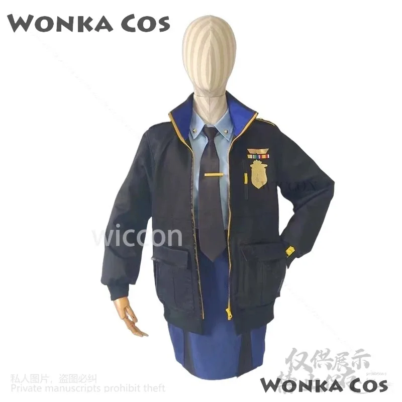 CyGame 블루 아카이브 칸나 코스프레 의상 섹시 드레스 블랙 옐로우 코트 타이 세트 가발 털 귀마개 할로윈 코스프레