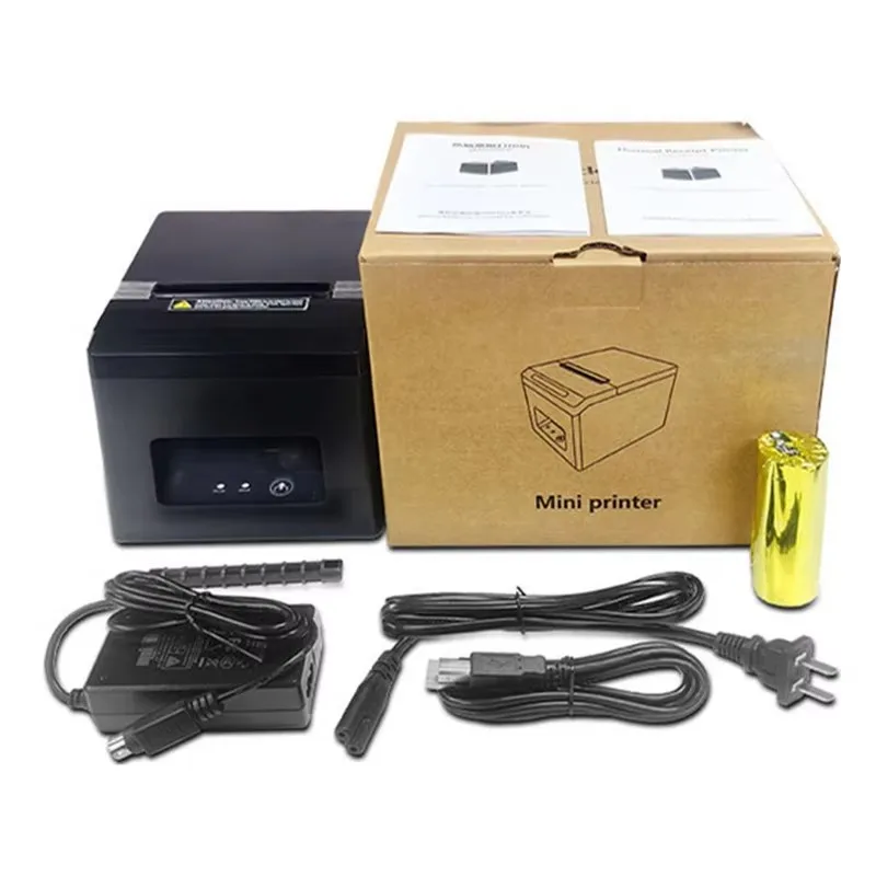 

POS 80mm USB Bluetooth Thermal Receipt Printer with Auto Cutter Support Cash Drawer Compatible with Android/iPhone/Windows/Mac