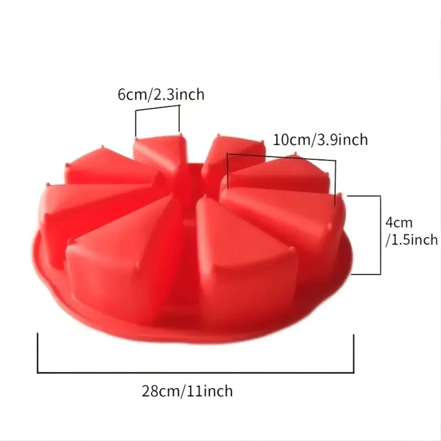 1pc Silicone Cake Mold 8 Holes Orange Shaped Pizza Pan 8 Points Scone DIY Fondant Cake Mold Baking Tools