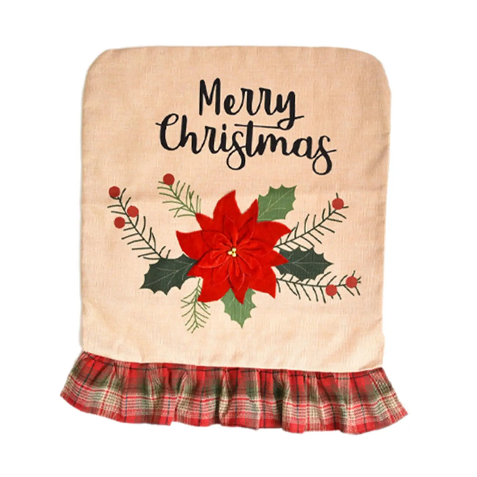 Christmas Dining Chair Cover Removable Christmas Decoration Chair Back Cover