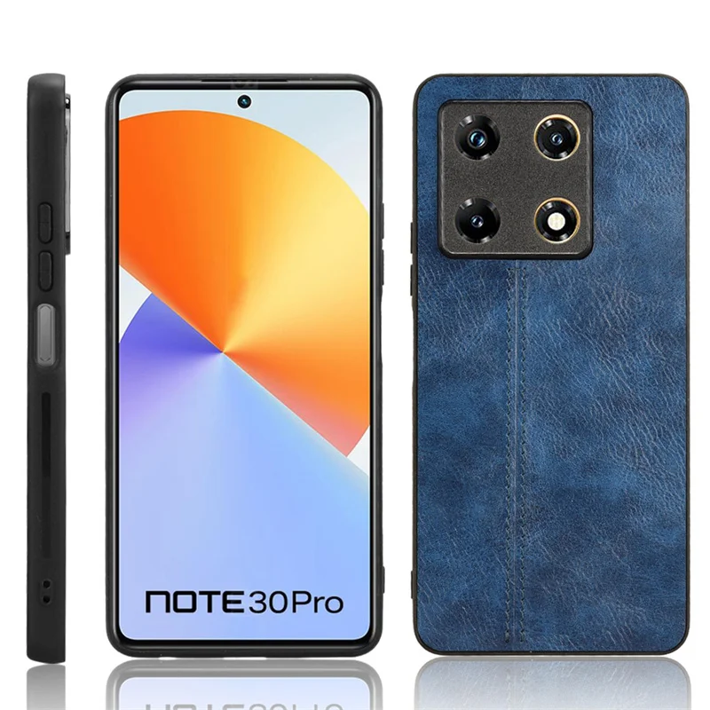 For Infinix Note 30 Pro 4G X678B Case Calfskin Soft Edge PU Leather Hard Phone Cover For Infinix Note 30 Pro 4G Edition Case