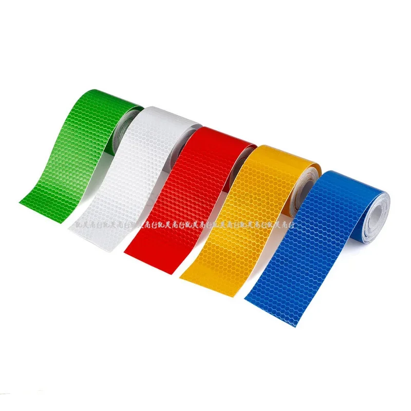 5Cm * 100Cm Auto Reflecterende Tape Veiligheidswaarschuwing Auto Decoratie Sticker Reflector Beschermende Tape Strip Film Auto Motorfiets Sticker