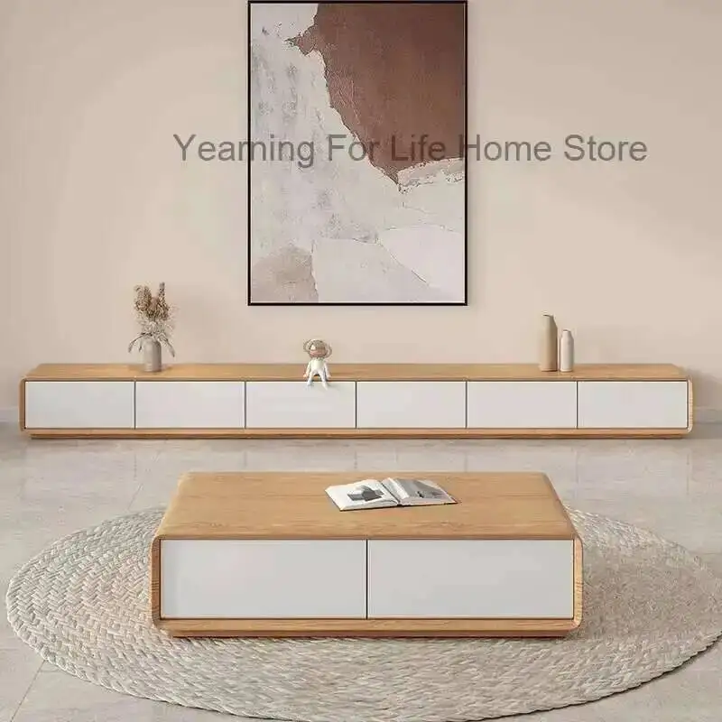 

Floor Minimalist Wood Tv Stands Modern White Storage Center Display Tv Table Small Office Shelf Suporte Para Tv Trendy Furniture