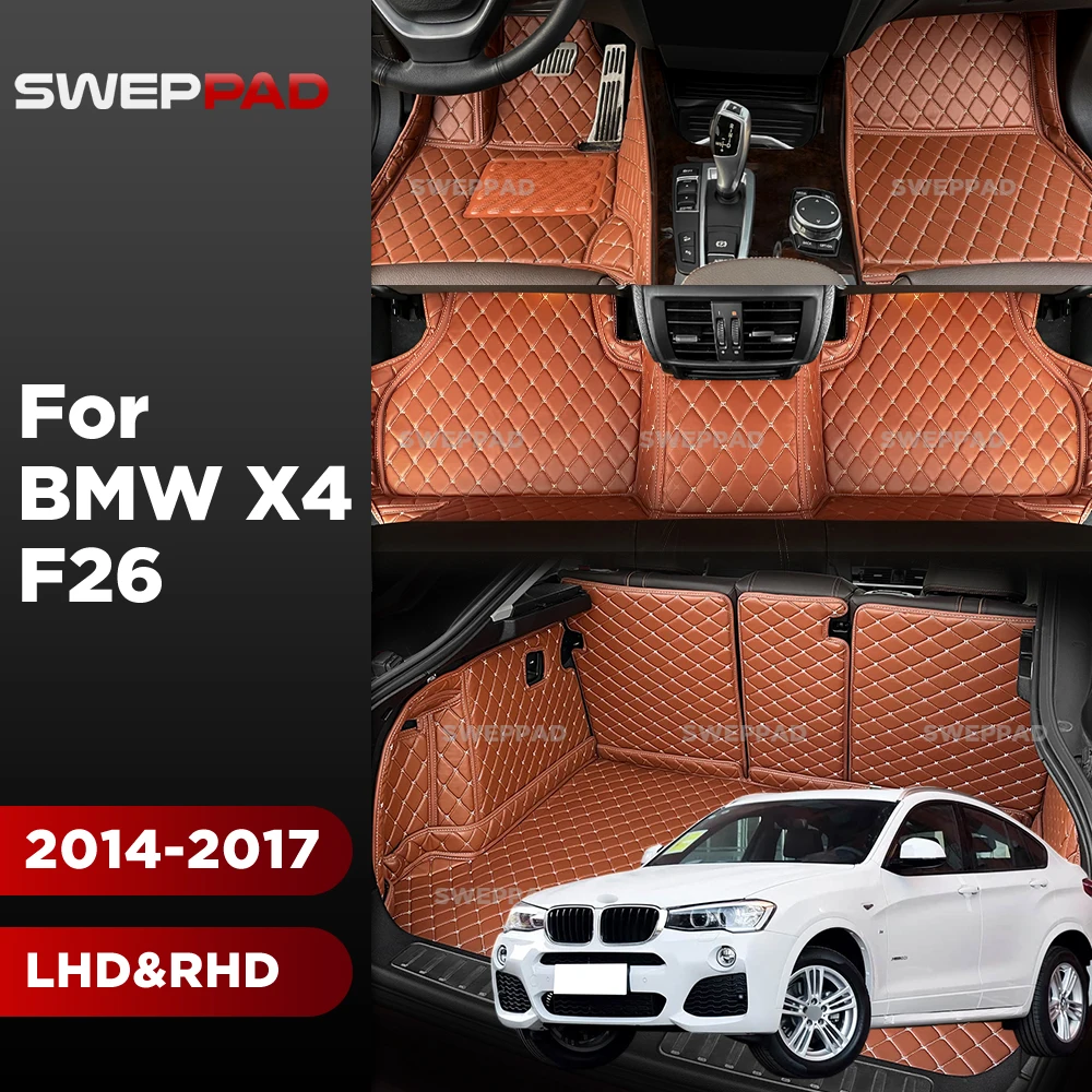 Car Floor Mats For BMW X4 F26 2014-2017 16 15 Trunk Mat Cargo Liner Protection Carpet Custom Floor Liners Accessories