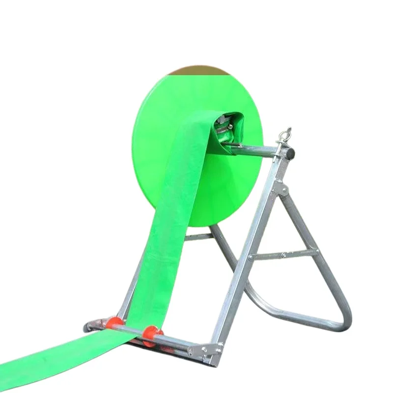 Easy Release Durable Manual Steel Water Hose Reel With PVC Hose And Display Stand For Garden Irrigation