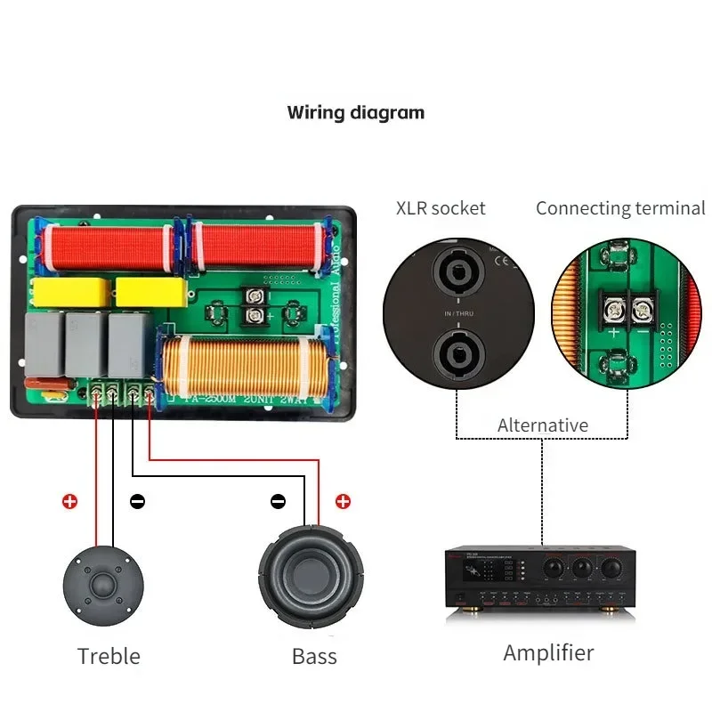 800W 2 způsob hifi výšky bas frekvence dělič domácí video znít stereo filtrů přístrojů domácí reproduktor DIY