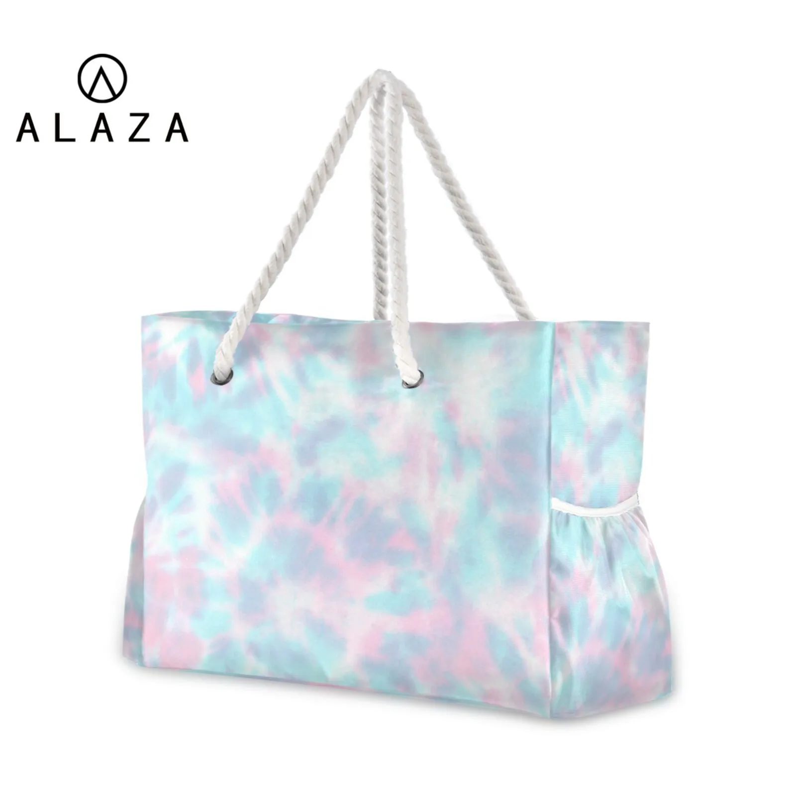 Fashion Folding Women Big Size Handbag Tote Ladies Casual Tie Dye Shibori Nylon Shoulder Bag Beach Bolsa Feminina 2022 New