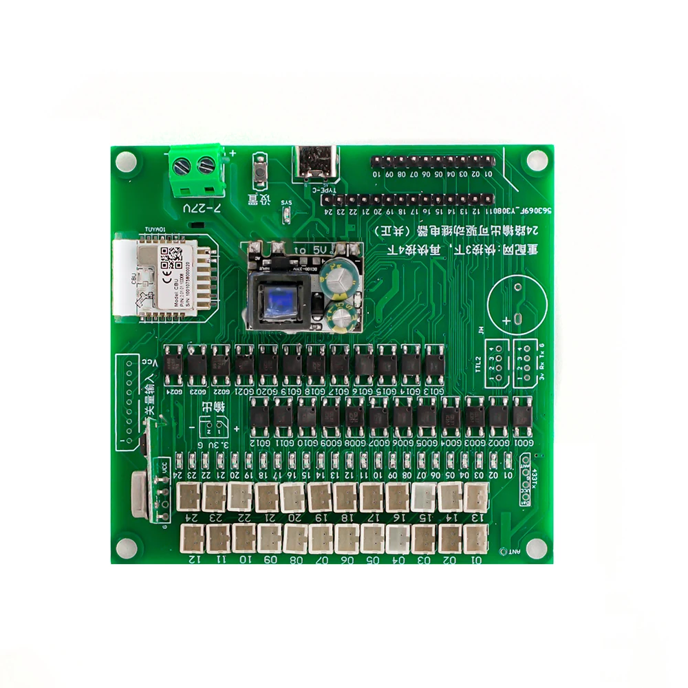 Tuya 24 Way WiFi/Zigbee Remote Optocoupler Isolation Output Control Module DC 7V-27V AC 85V-250V Inching Interlock Switch