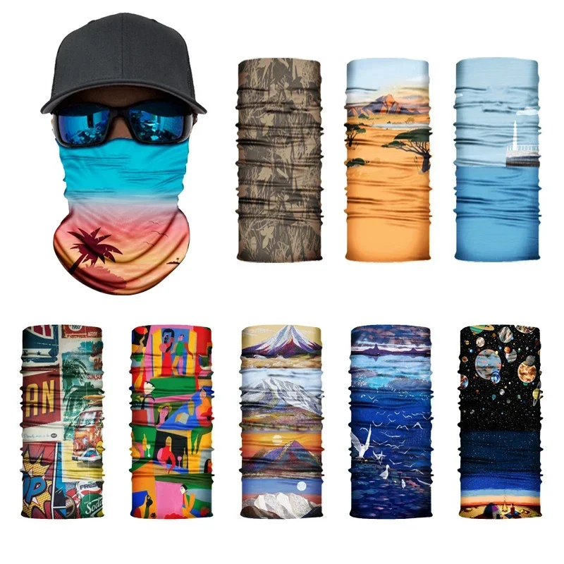 

Outdoor Seamless Scarf Cycling Bandana Buffs Neck Gaiter Tube Headband Fishing Hiking Hunting Balaclava Women Headwear Face Mask