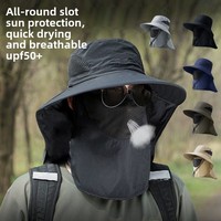 Adjustable Outdoor Fishing Hat Sunscreen Protection Breathable Sunshade Foldable Men Women Hiking Camping Casual Fishing Cap