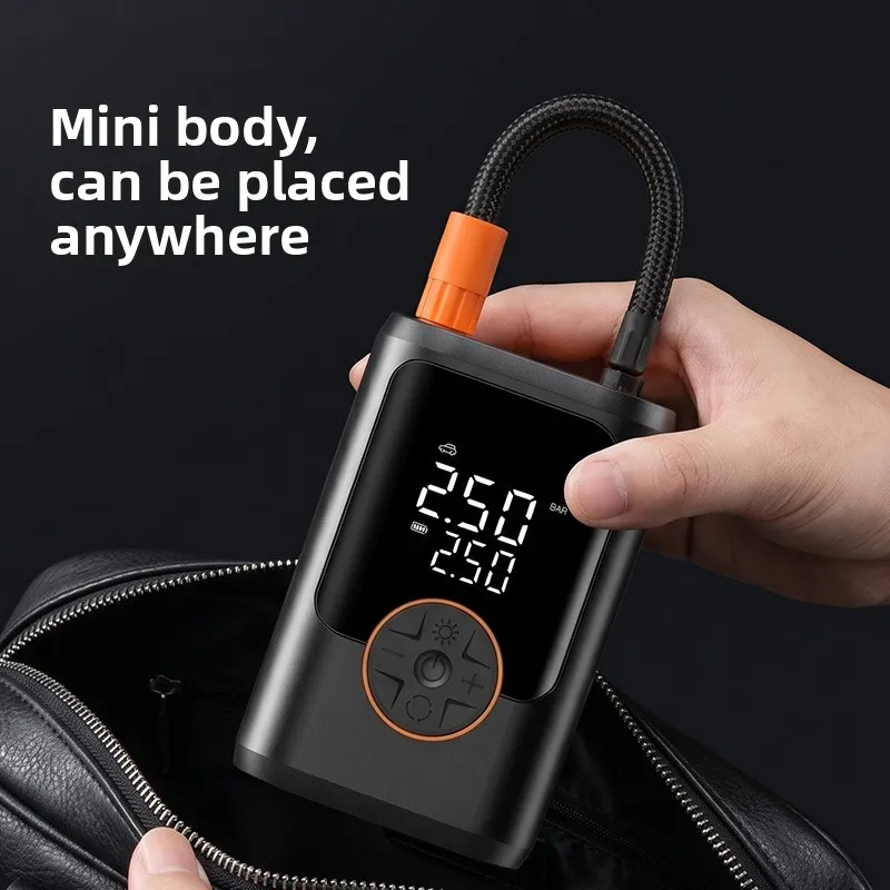 Car Air Pump Portable Intelligent Dual Screen Digital Display Car Tire Basketball Electric Air Pump Cartridge