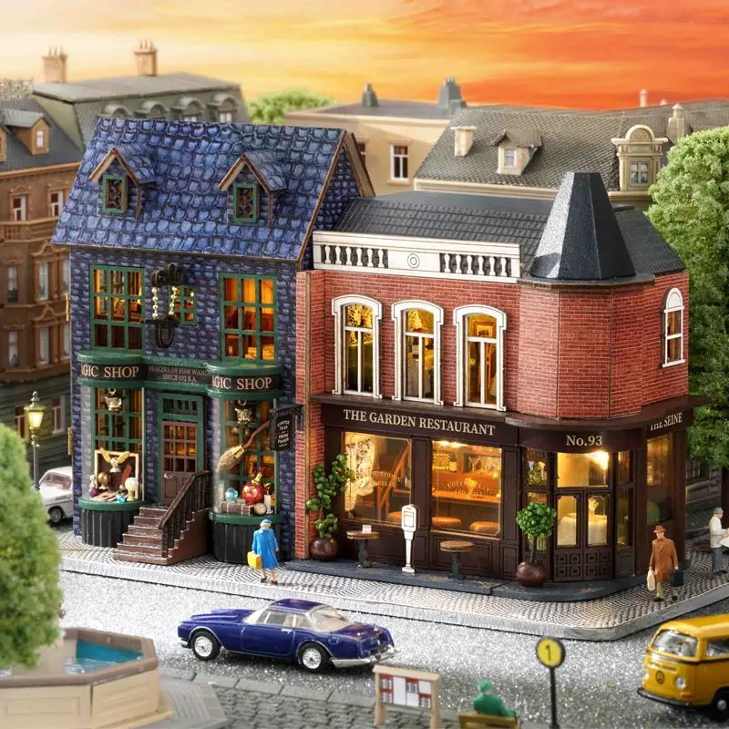 DIY miniatuur huis 3D houten puzzel kits op maat handgemaakt huis model speelgoed kinderen cadeau maken ambachtelijke bureau decoratie