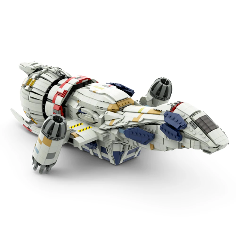 Gobricks MOC Rush Out of The Tranquility Serenity Spaceship Building Blocks Set Firefly Transport Ship Bricks Toys For Children