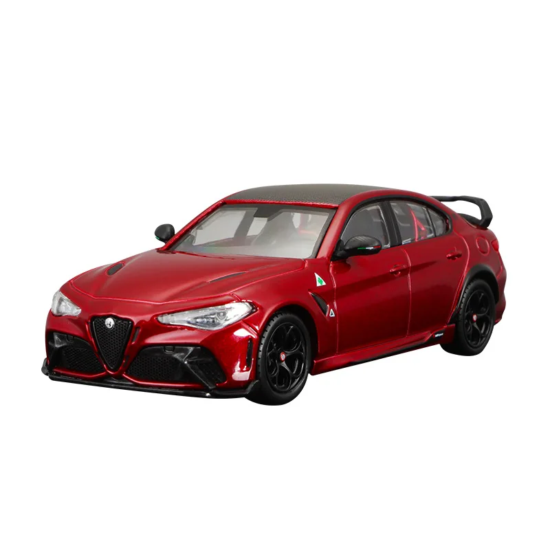 Baru Bburago 1:18 Alfa Romeo Glam mobil Model GTAm edisi spesial mobil Aloi Die-cast mobil olahraga hadiah mainan balap kendaraan mewah