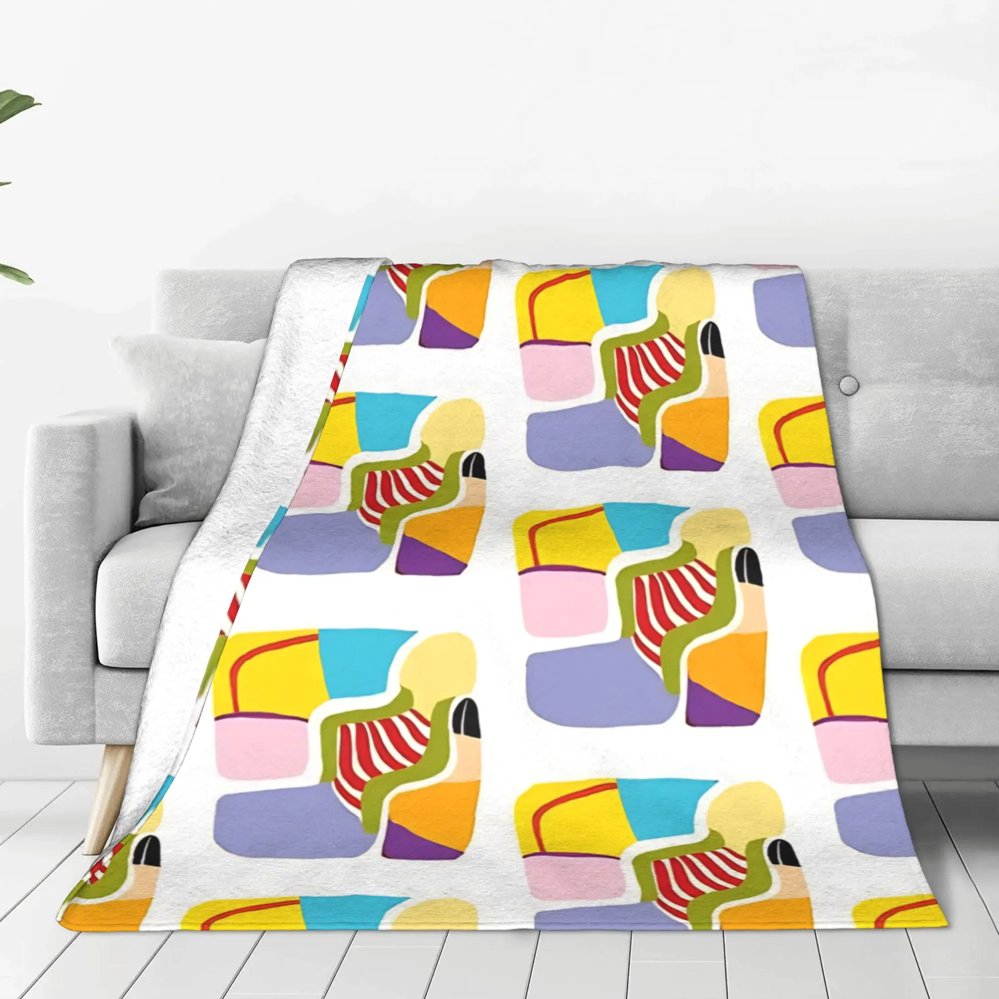 1PC Home Cute Room Decor old school cartoon  Blanket Throw Blanket Ed  Edd  Eddy Novelty Warm Blanket All Season