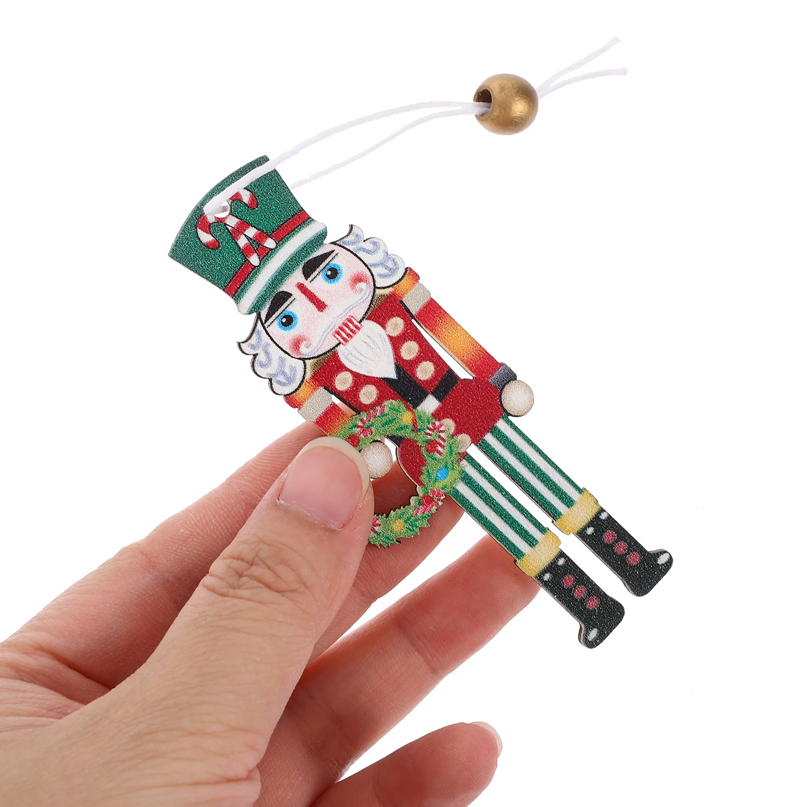 

9Pcs Wooden Nutcracker Hanging Ornaments Vintage Xmas Tree Pendant Christmas Decor Hanging Nutcracker Cutout Xmas Decorations