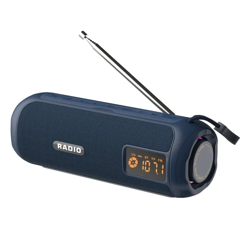 Multi-function Radio Portable Wireless Bluetooth Speaker with Display Screen Rechargeable Outdoor TF Card USB HIFI Soundbox