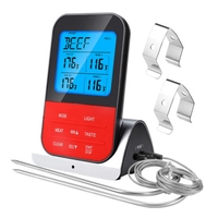 Wireless Waterproof BBQ Thermometer Digital Cooking Meat Food Oven Grilling Thermometer with Timer B