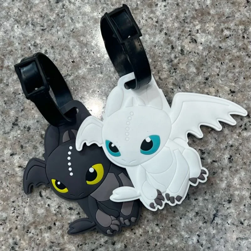 schattige cartoon How to Train Your Dragon Tandeloze bagagelabel Reisbagage zending hanger pvc Rugzaklabel hanger