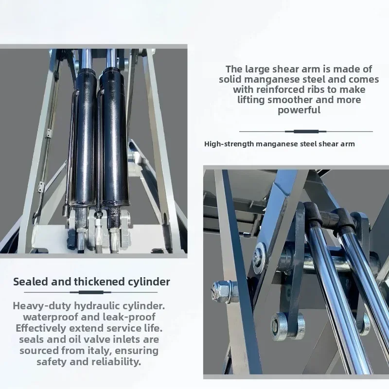 Large scissor lift lift Mother-child type car scissor type underground storage groove-free ultra-thin lift