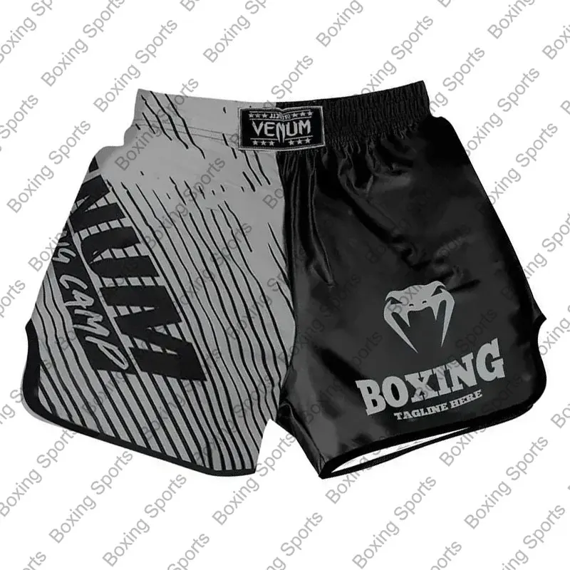 

MMA Boxing Shorts Men's Quick Drying Muay Thai Training Short Pants Gym Fitness Fighting Sports Shorts Sweatpants Wholesale