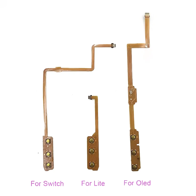 Cable flexible con conector de control de volumen y botón de encendido Y-1Pc | Pieza de Repuesto para Consola Switch Lite/NS OLED