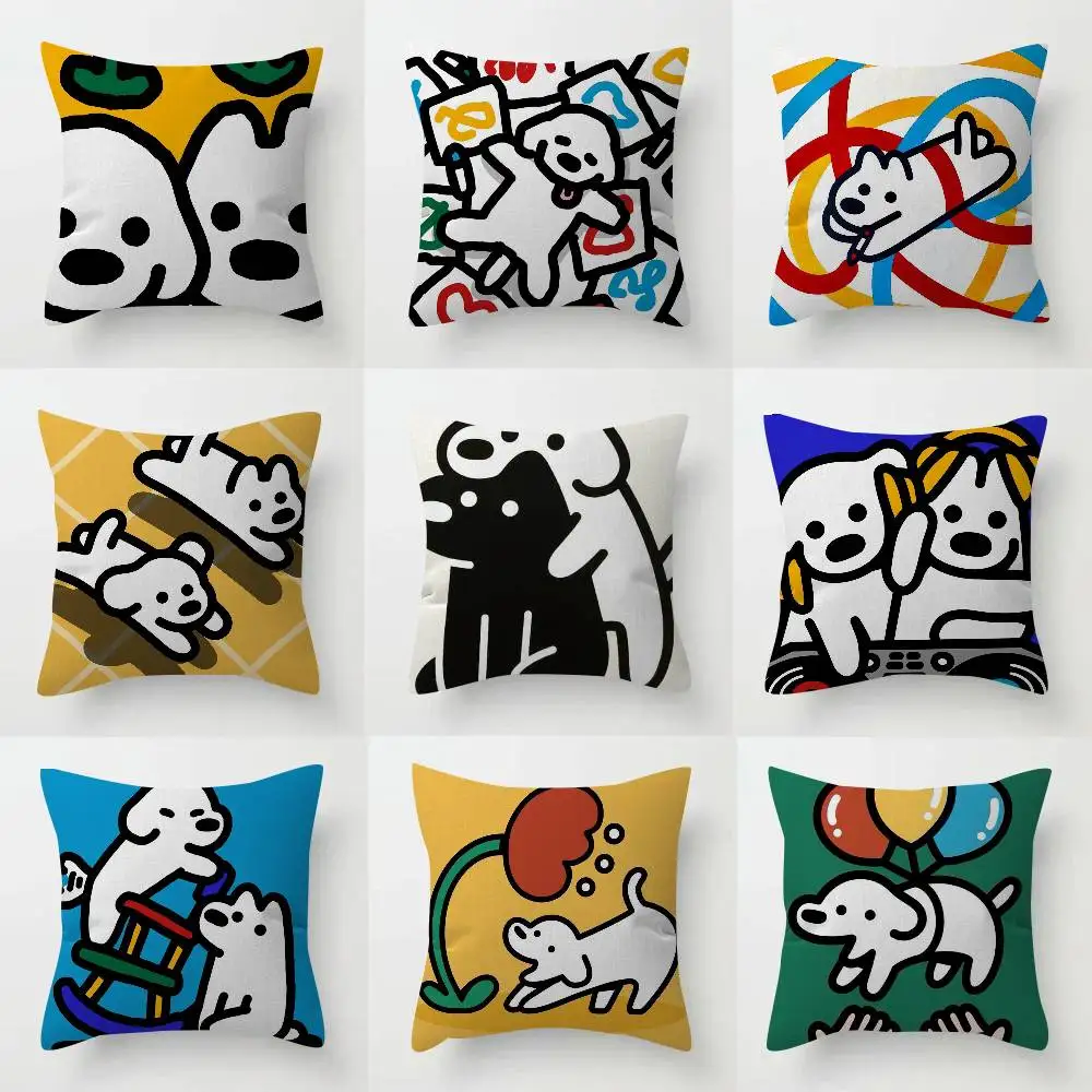 Anime M-Matsui Dog Kawaii   Cushion Cover Car Throw Pillow Case For Sofa Car Christmas Gift