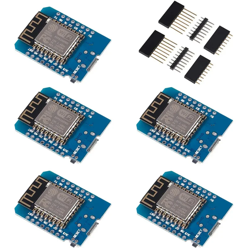 لوحة تطوير ESP8266 -12 D1 ، مايكرو USB ، V ، مبنية على دبوس ، وحدة صغيرة WeMos D1 ، 5 ، 10