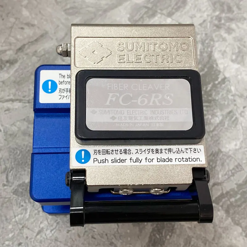Sumitomo FC-6RS High Precision Fiber Cleaver with Auto-Rotating Blade Suit Single Fiber, Without Scrap Collector Made In Japan