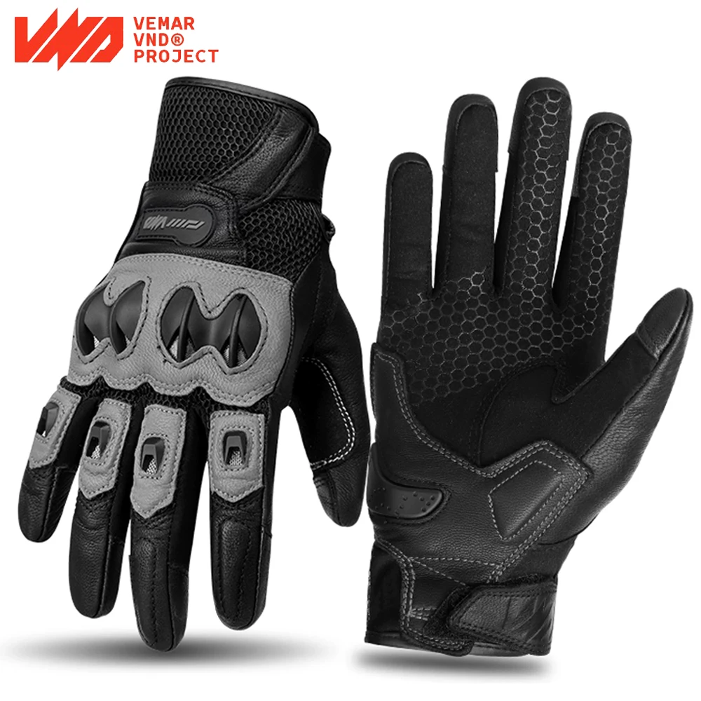 

Мотоциклетные перчатки из козьей кожи в стиле ретро, защитные мотоциклетные перчатки с твердым корпусом и полным пальцем для езды на гоночном велосипеде, спорта на открытом воздухе