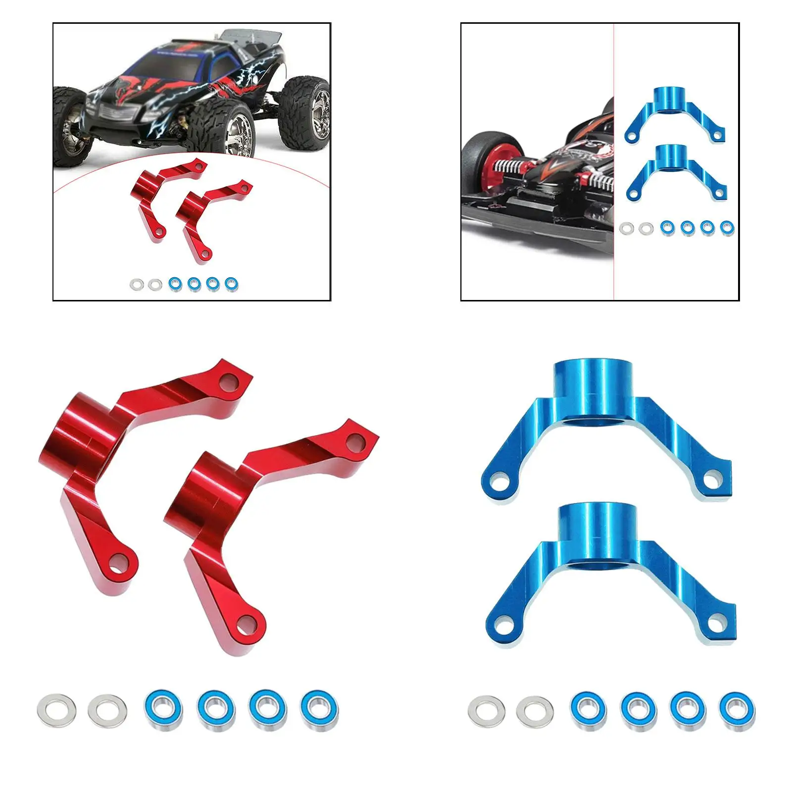

2 Pieces Rear Uprights 1/10 High Performance Sturdy Spare Part for TT02