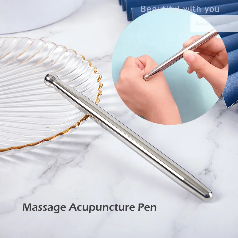 

Stainless Steel Manual Acupuncture Pen Trigger Point Massager Deep Tissue Massage Tool For Body Meridian Pain Relief Health Care