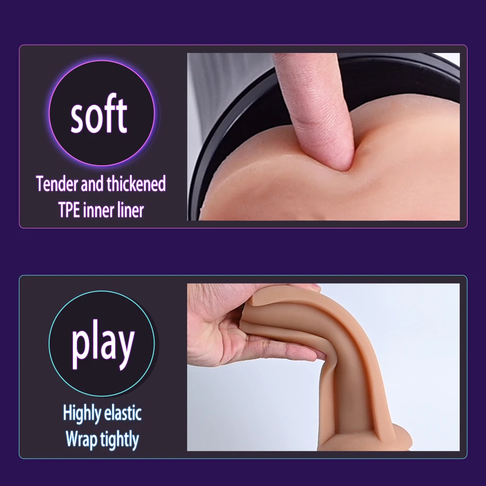 Realistic Vagina Male Masturbator TPE Soft Tight Pussy Erotic 18+ Adult Toys Sex Toys For Men Masturbatings machine Sex shop view 5