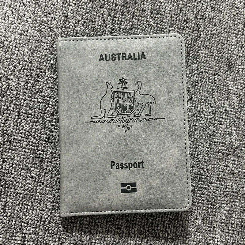 Australia Passport Cover Rfid Blocking Travel Wallet Australian Passport Holder Case for Passports Protector ID Card Case Cover