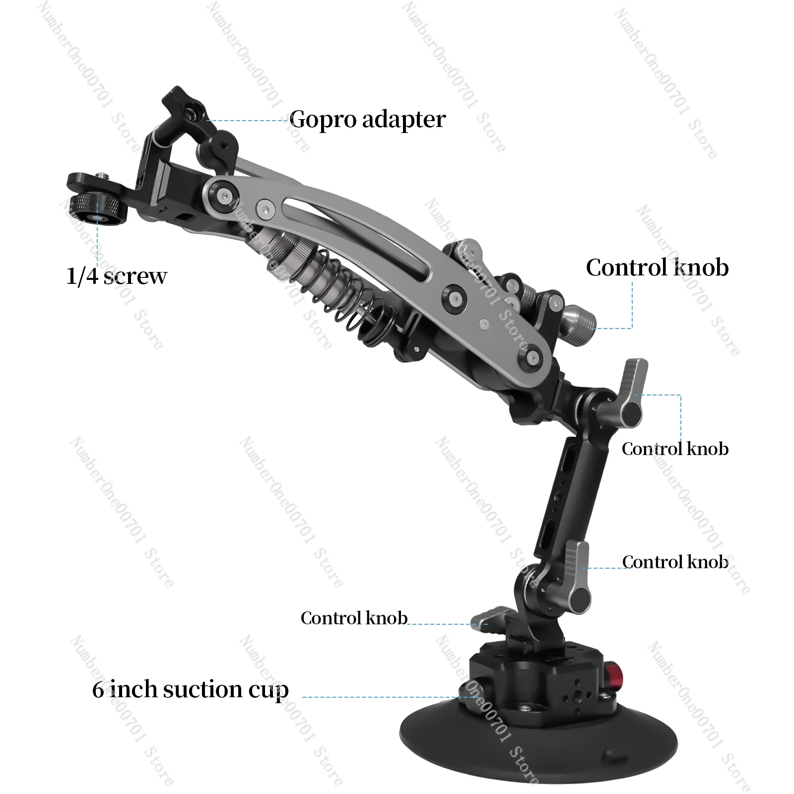 

Latest Design Car Suction Cup Z-axis Shock Absorber Arm Camera Damper Video Vibration