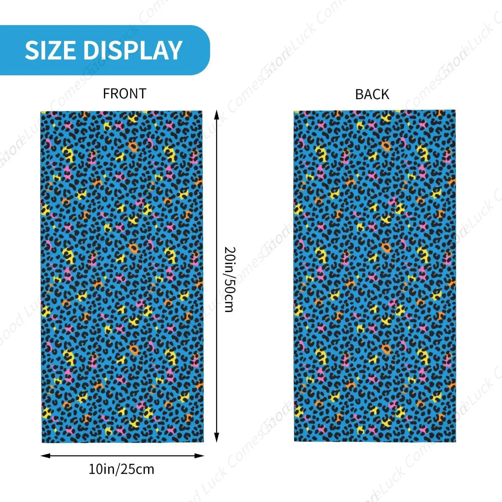 1 حزمة النساء والرجال الرقبة الجراب وشاح سحري لركوب الدراجات النارية والتزلج والألوان المائية ليوبارد الفهد الحيوان طباعة الحرارية #3