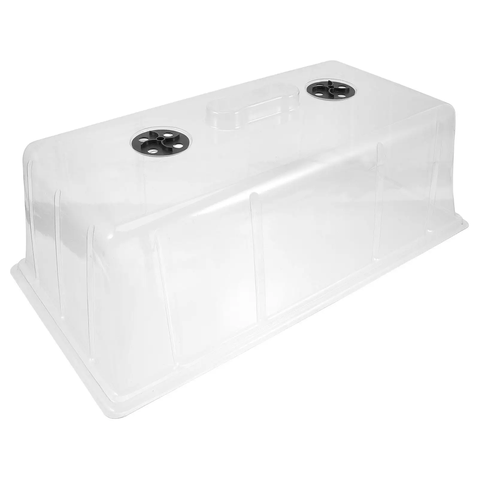 

Reusable Plant Nursery Tray Cover Winter Ventilated Plastic Heat Preservation Pot Lid Gardening Moisturizing Protective Dome
